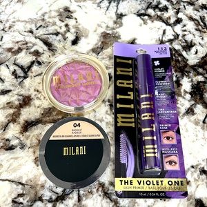 Bundle Lot set 3 Milani radiant setting powder highlighter mascara primer new